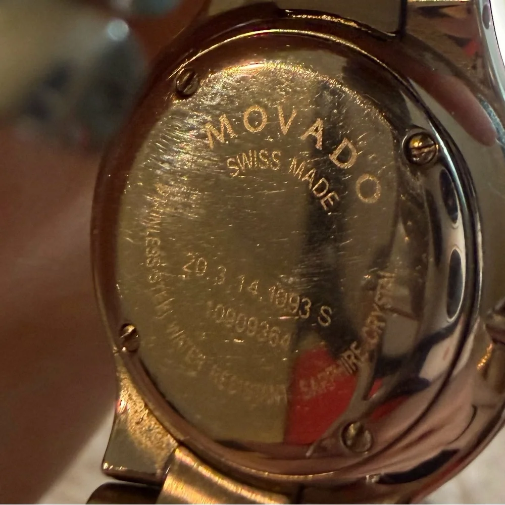 Authentic Movado Serio Watch Classic Minimalist Swiss Luxury + Certificate